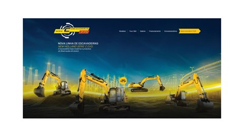 New Holland Construction lança novo site de escavadeiras hidráulicas série C EVO