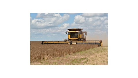 CR 8.90 é recordista mundial em colheita de soja, ocorrida este ano na Bahia. Foto: Thiago Carvalho