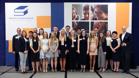 The Sergio Marchionne Student Achievement Awards Winners for North America