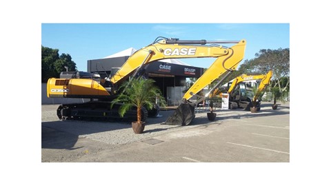CASE e Brasif apresentam escavadeira para mineração na Vitória Stone Fair