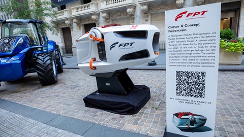 FPT Industrial’s Cursor X engine in front of the NYSE