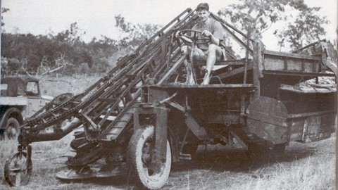 Harold Toft and the first harvester