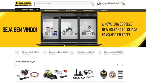 Loja oficial de peças New Holland Construction