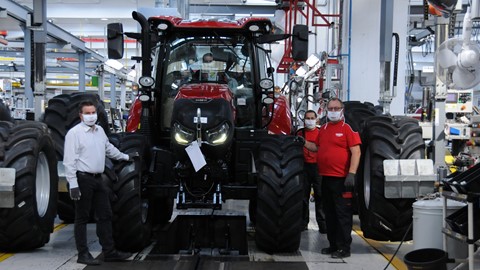 Employees on the Case IH Assembly Line in St. Valentin