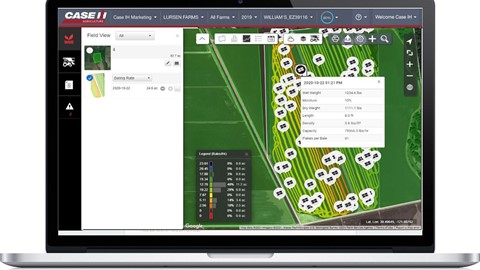In-depth bale data is easy to view with AFS Connect™.