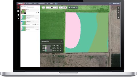 An example of a tillage depth prescription layer.