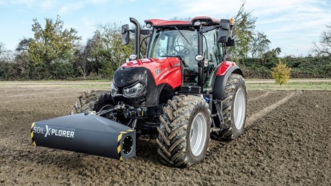 Case IH tractor with Geoprospectors SoilXplorer
