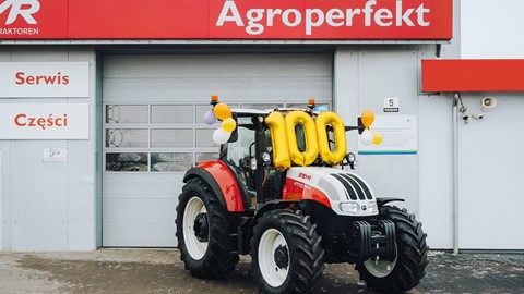STEYR_4110 Multi as 100th tractor delivered by Polish dealer Agroperfect
