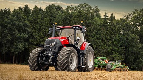 case ih optum 340 cvxdrive in the field