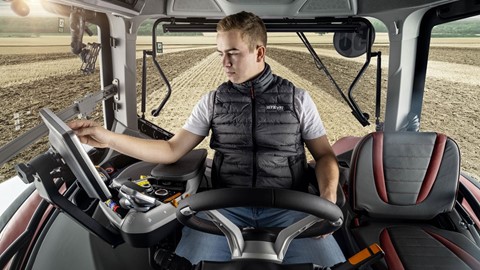 steyr 6280 a cvt in the cab