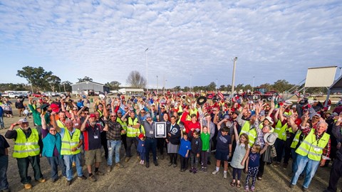 Record breaking tractor parade puts NSW town of Inverell on global stage
