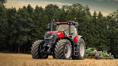 case ih optum 340 cvxdrive in the field