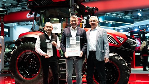 CASE IH Farmall 75 C Electric wins Farm Machine Award 2024 at Stand