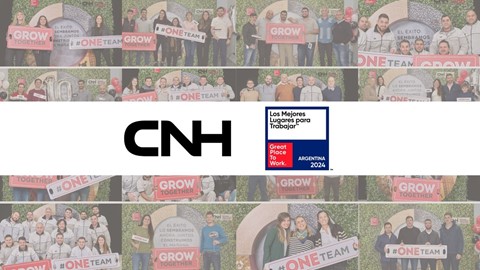 CNH rankeada en el puesto #7 dentro de Los Mejores Lugares para Trabajar™ en Argentina 2024 por Great Place to Work