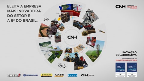 CNH a empresa mais inovadora do setor e a 6 mais inovadora do Brasil