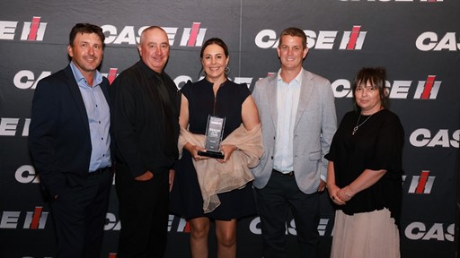 The Intersales team and CNH team celebrating at the Dealer of The Year Awards in Adelaide South Australia
