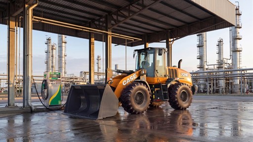 Pa carregadeira conceito CASE 721E a etanol