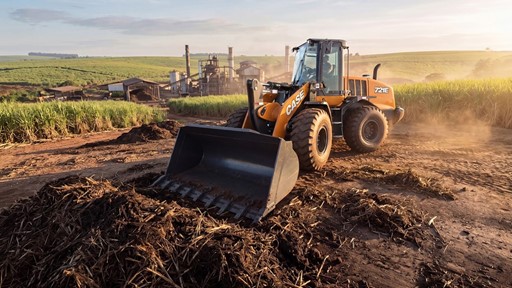 Pa carregadeira conceito CASE 721E a etanol