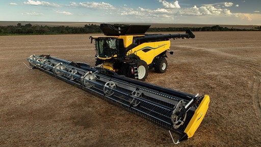 Colheitadeira CR11 com a nova plataforma draper FD2 New Holland by MacDon