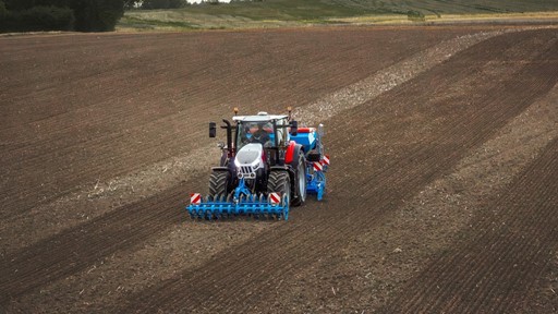 STEYR 26 IMPULS in the field drone shot