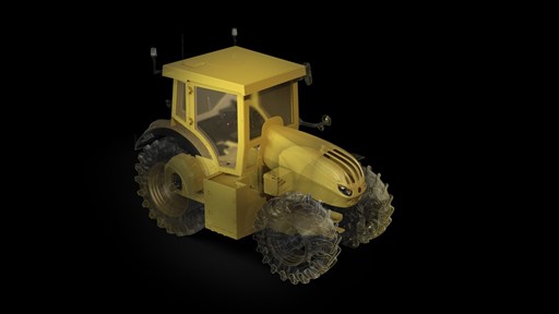 STEYR Terrus CVT protected tractor concept developed in collab with Mehler Protection presented at Eurosatory 2026