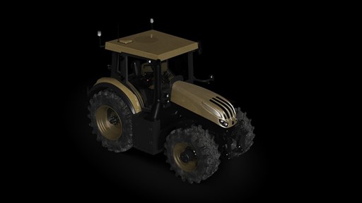 STEYR Terrus CVT protected tractor concept developed in collab with Mehler Protection presented at Eurosatory 2026