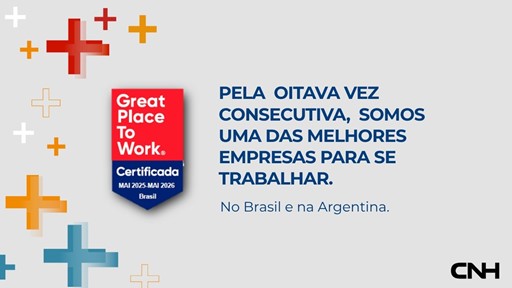 CNH é certificada pelo Great Place to Work pelo oitavo ano consecutivo no Brasil e na Argentina