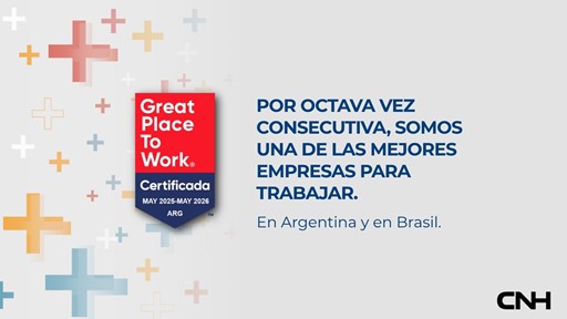 CNH obtiene la certificación Great Place to Work por octavo año consecutivo en Argentina y Brasil