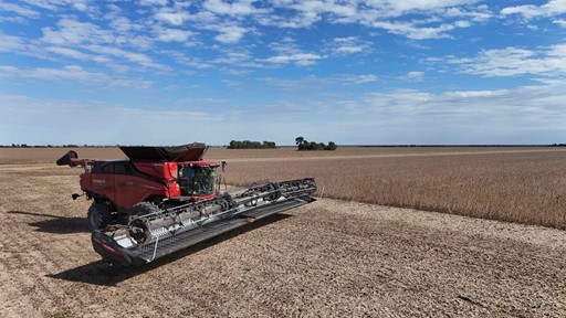 La primera cosechadora Axial-Flow Serie AF10 Automation comercializada en Argentina ya trabaja en el campo