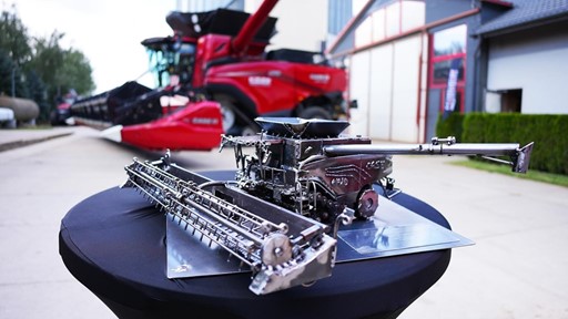 First Case IH AF10 combine harvester in Poland delivered to the Zamo region