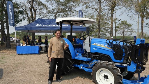 CNH equipment helps Thai rice farmer replace stubble burning