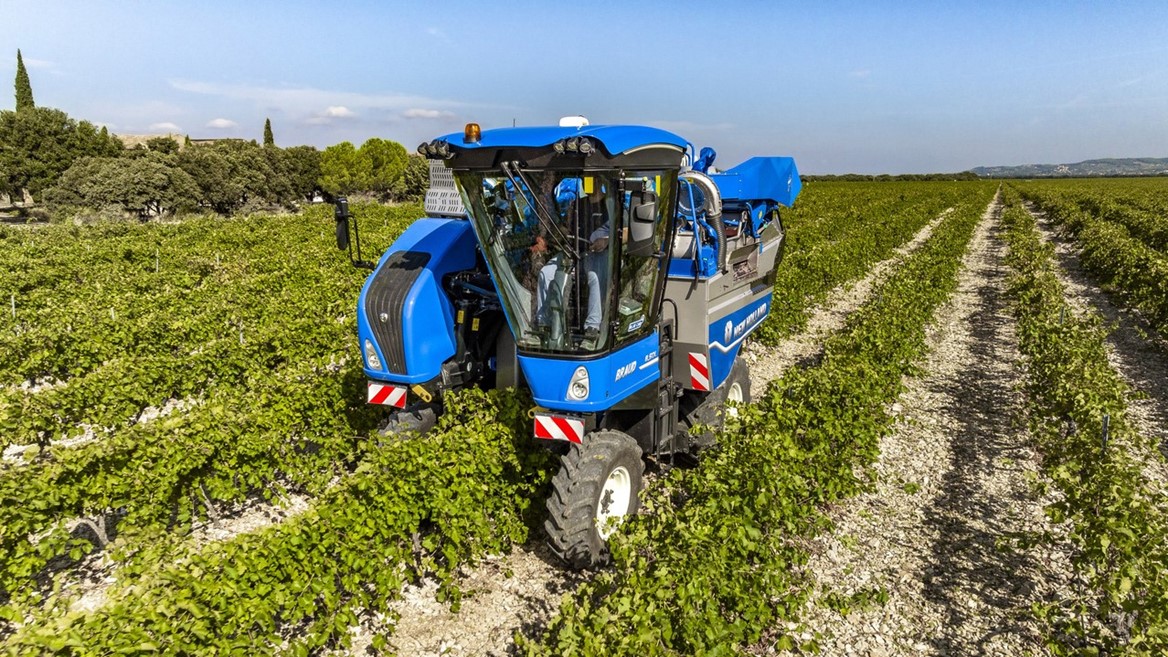New Holland Braud compact grape harvesters