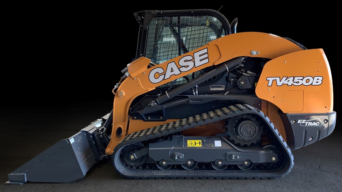 cargadora compacta de orugas CASE inspirada en James Hetfield