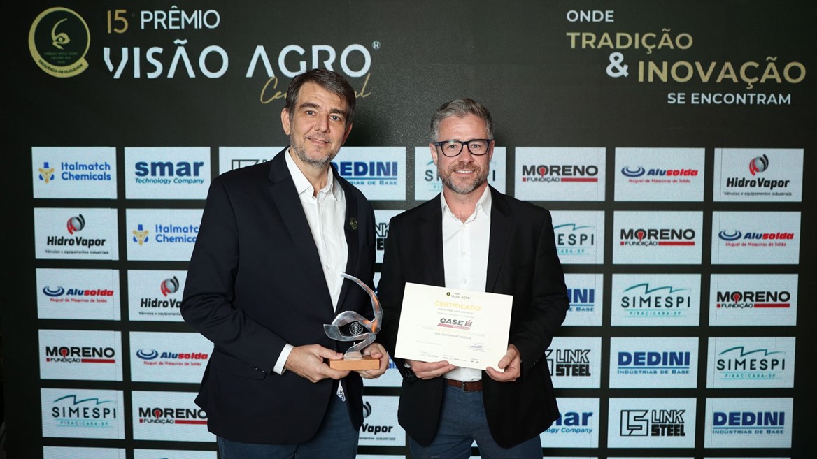 Representantes da Case IH no Pr mio Vis o Agro Centro Sul