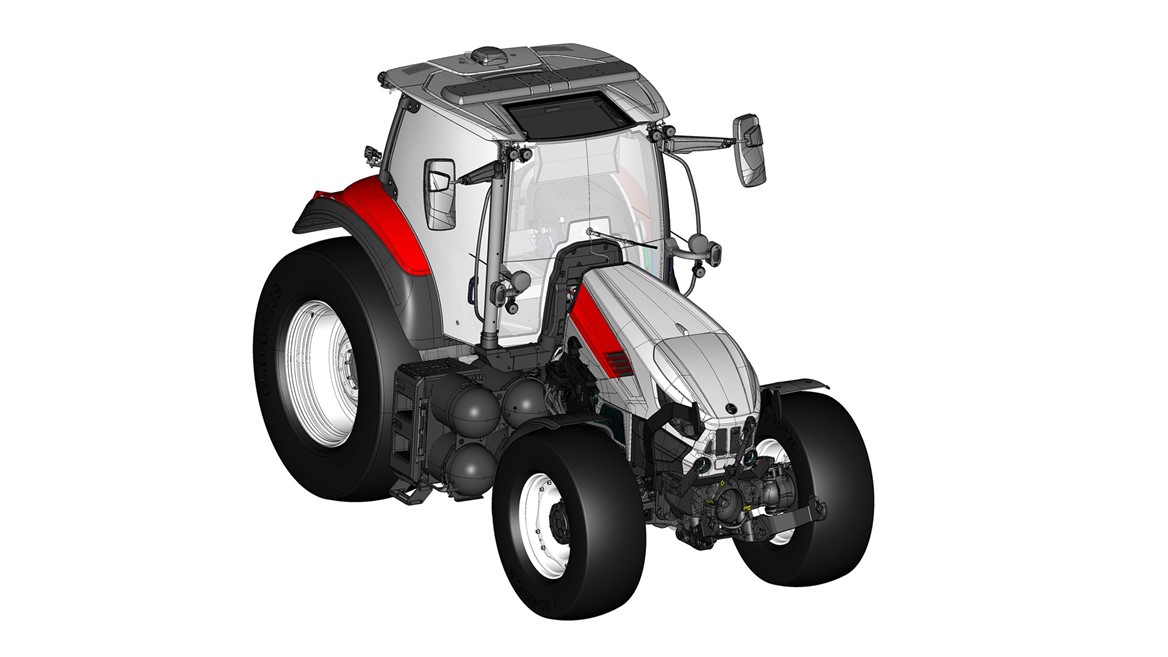 STEYR Traktoren New HYTRAC Research Project Right side