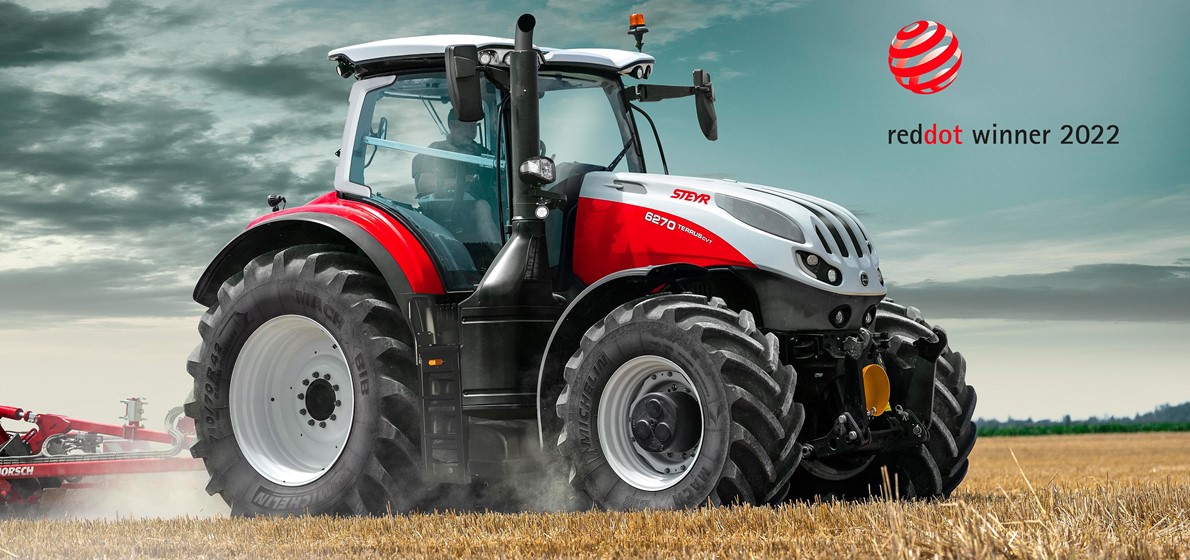 STEYR recognized as Red Dot Design Award winner for Terrus CVT tractor