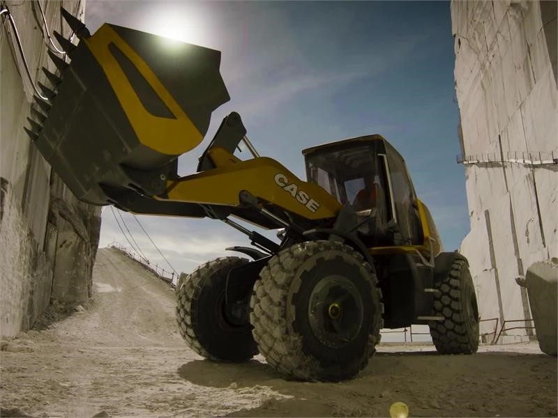 CASE ProjectTETRA methane powered concept wheel loader Informational Video