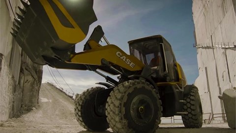 CASE ProjectTETRA methane powered concept wheel loader Informational Video