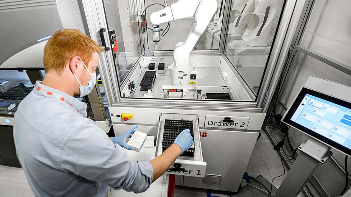 ABB uses robots to automate COVID antibody testing