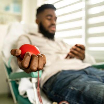 When you donate blood you undergo a health screening to make sure you re eligible which is a way to discover any under