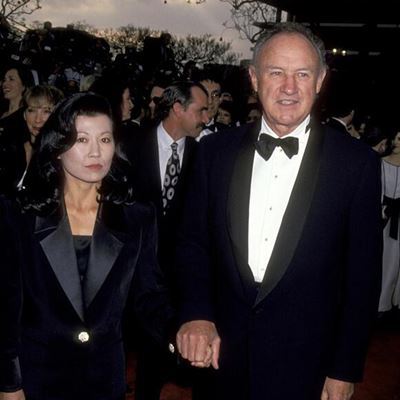 Betsy Arakawa and Gene Hackman attend the 65th Academy Awards on March 29 1993