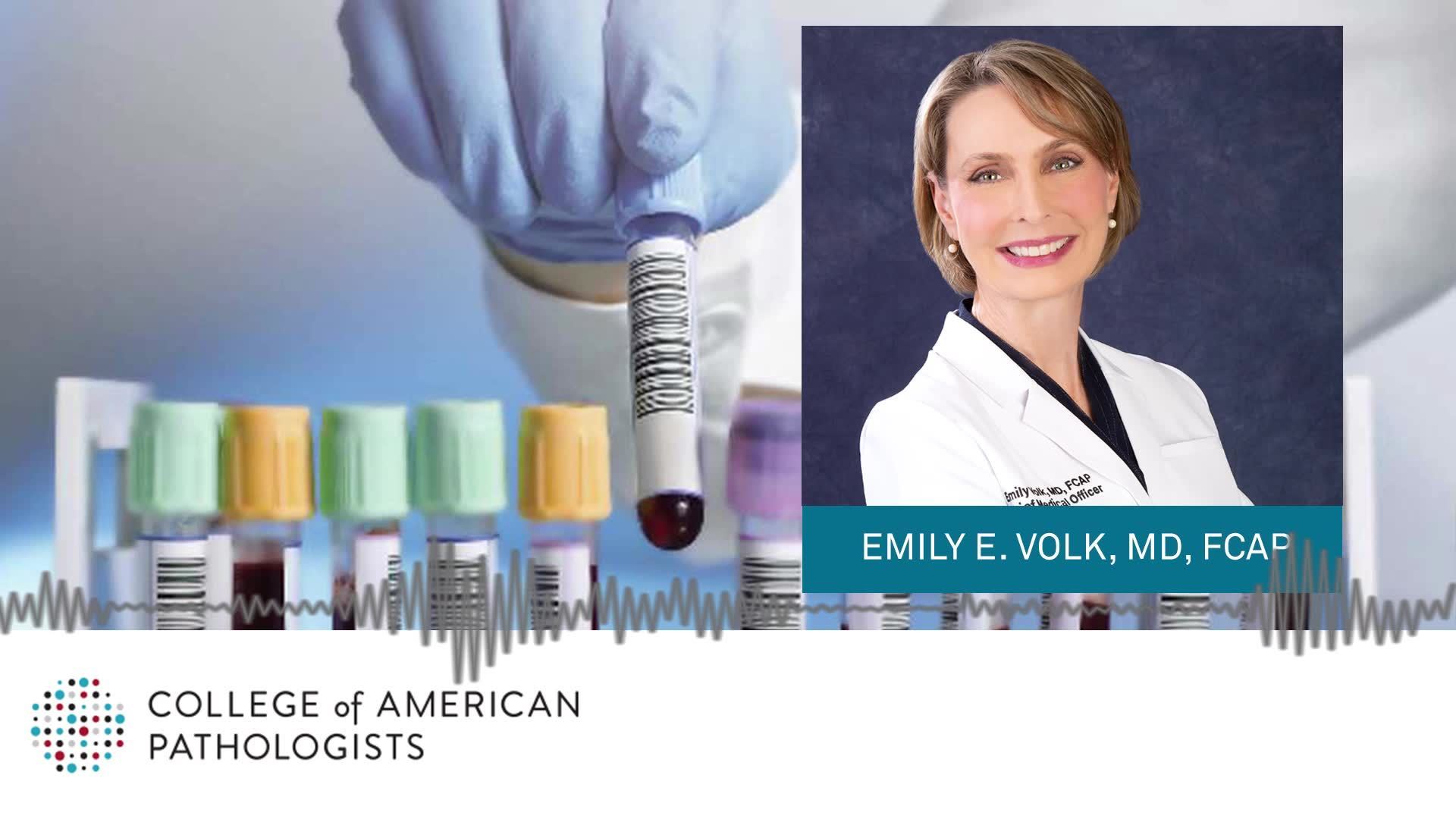 CAP President Emily E. Volk, MD, FCAP, joined the Dr. Radio Internal Medicine show on SIRIUS XM