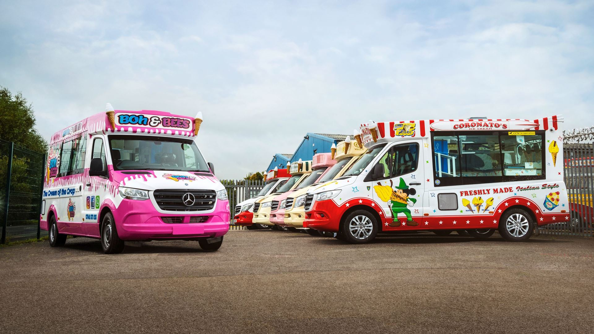 mercedes ice cream van for sale