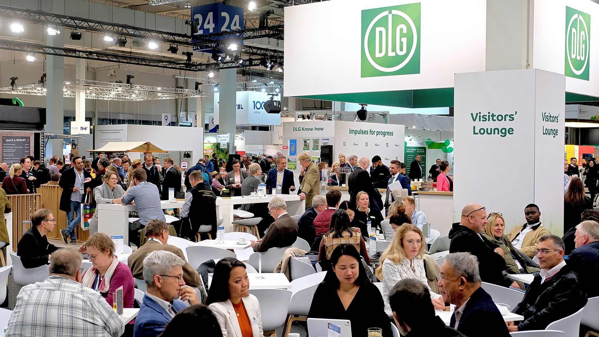 The International Visitors Lounge is a place to network