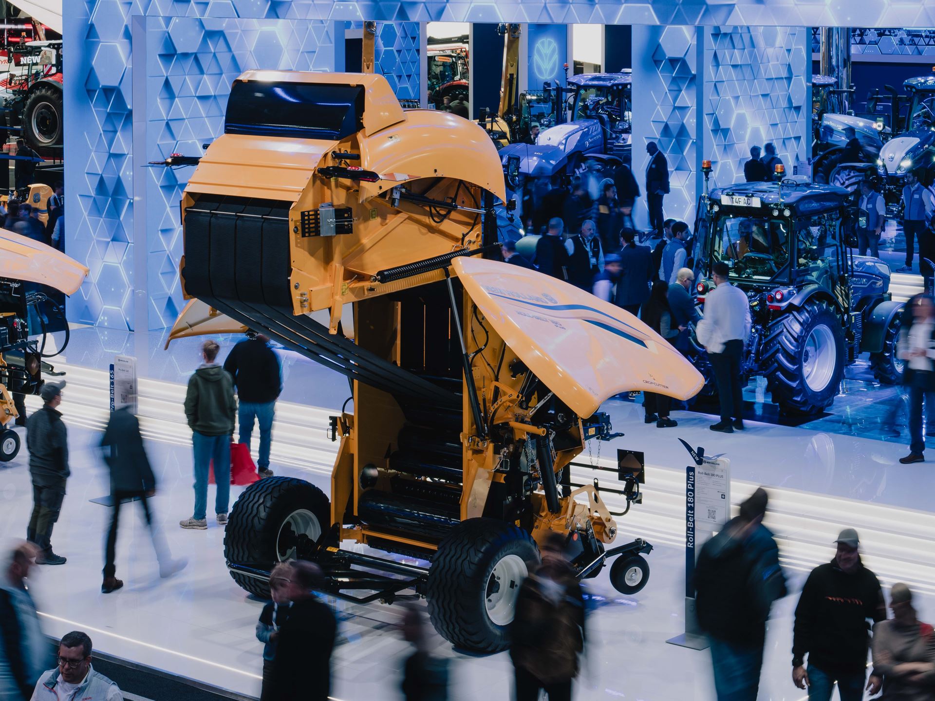 Hall 3 housed numerous tractors