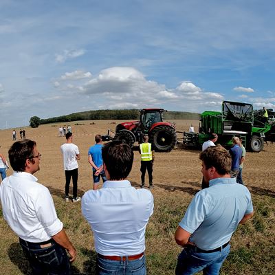 The machinery demonstrations on 12 hectares is a major draw