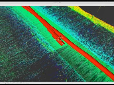Computer Simulation of programmed field path of robot Copyright Kamaro Engineering eV