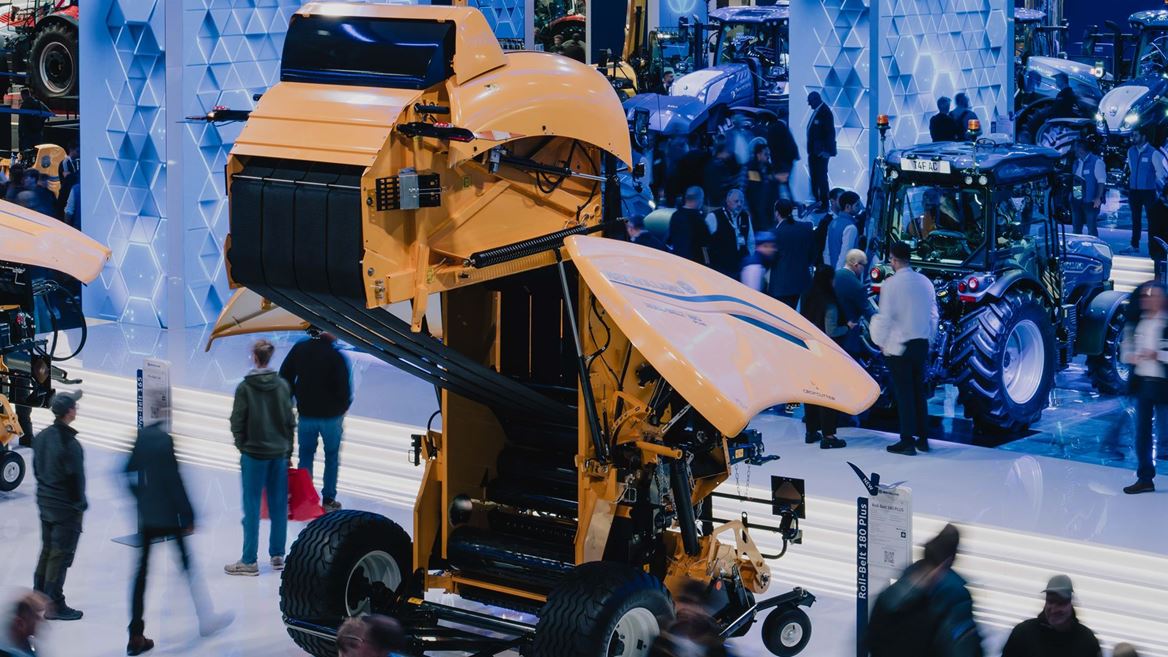 Hall 3 housed numerous tractors