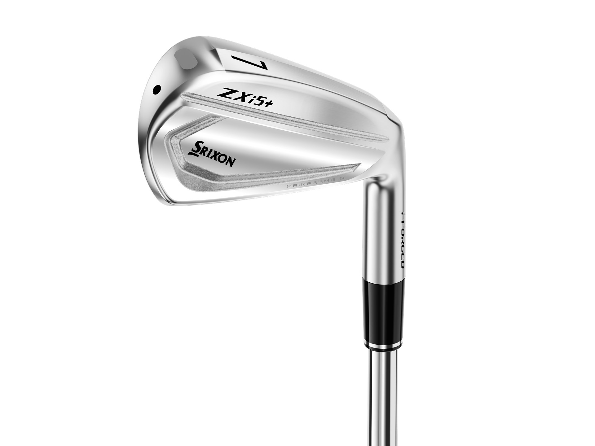 A Srixon ZXi5+ iron head shown from the back on a plain white background