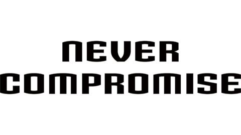 Never Compromise Stacked Black Logo